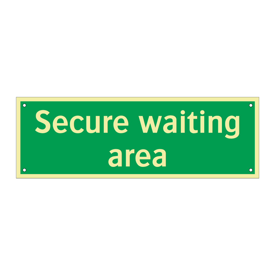 Secure waiting area