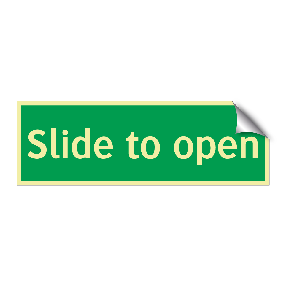 Slide to open