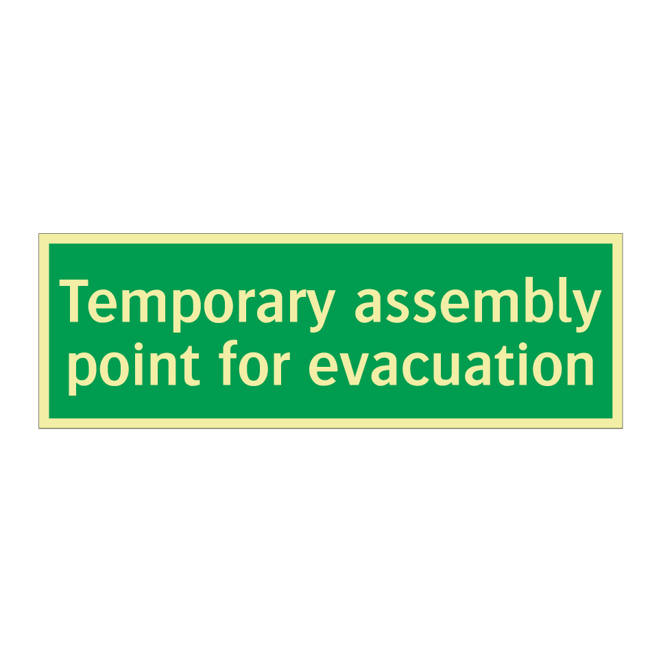 Temporary assembly point for evacuation