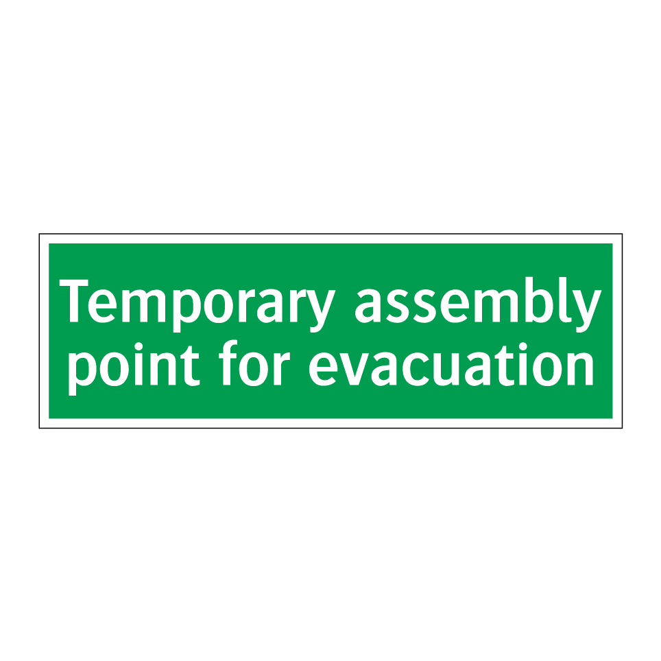 Temporary assembly point for evacuation