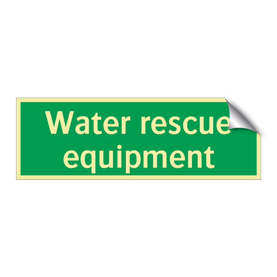 Water rescue equipment