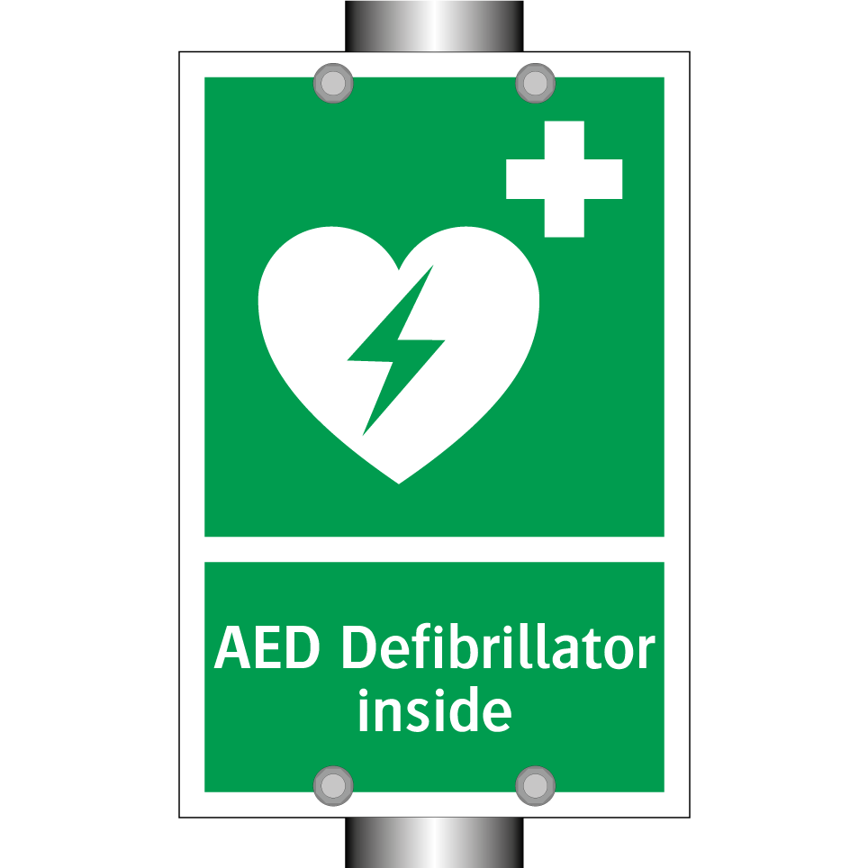 AED Defibrillator inside