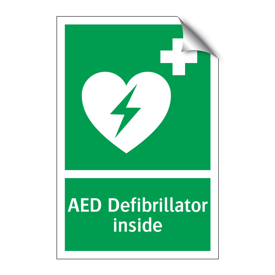 AED Defibrillator inside