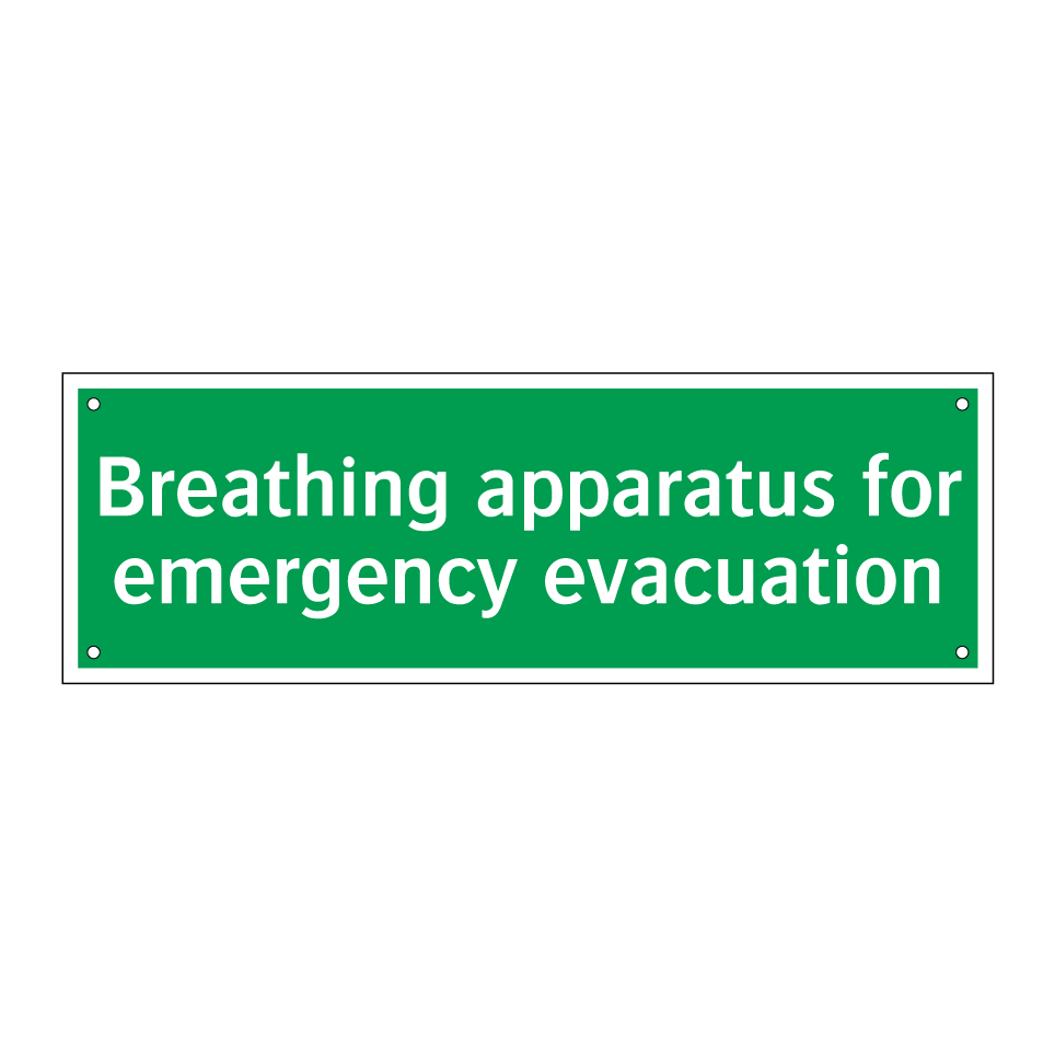 Breathing apparatus for emergency evacuation