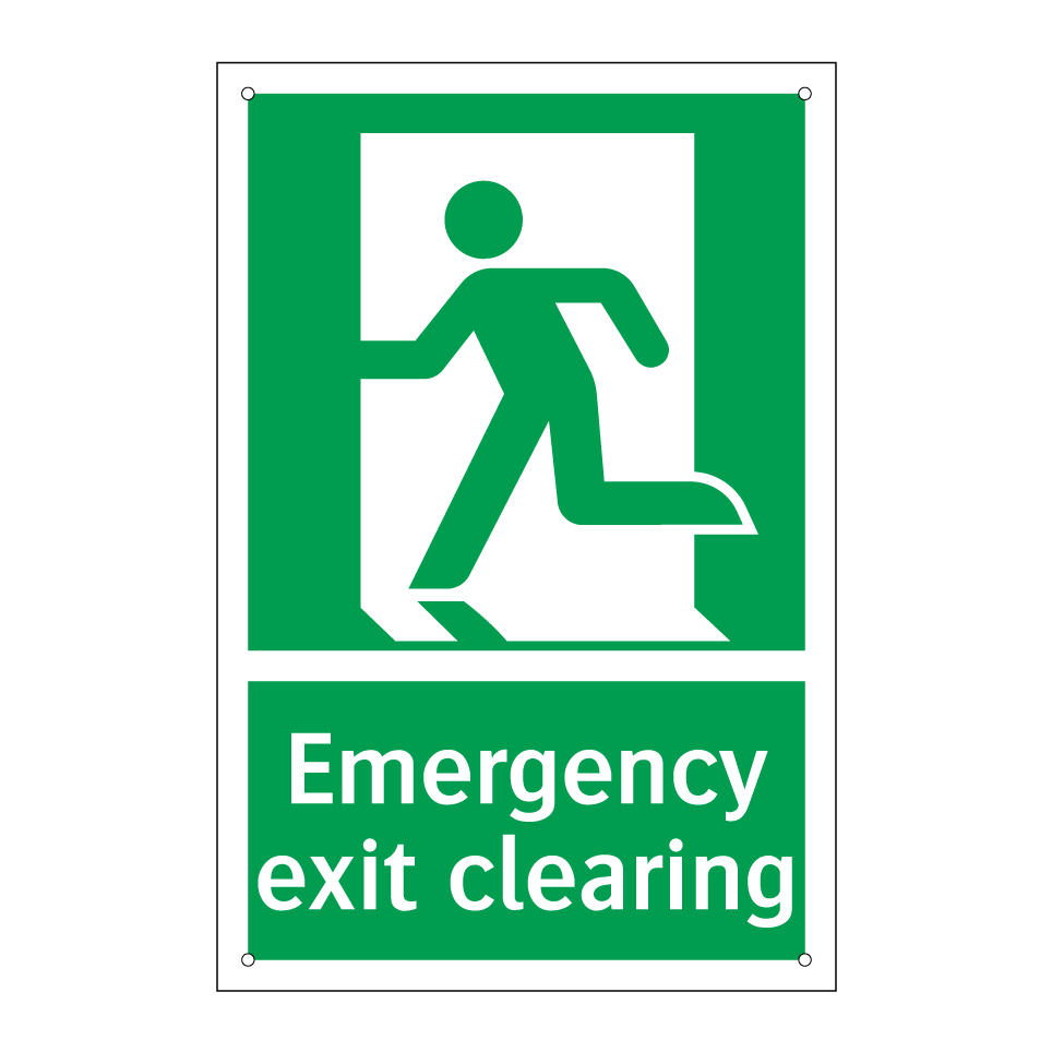 Emergency exit clearing