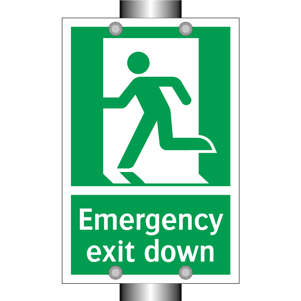 Emergency exit down