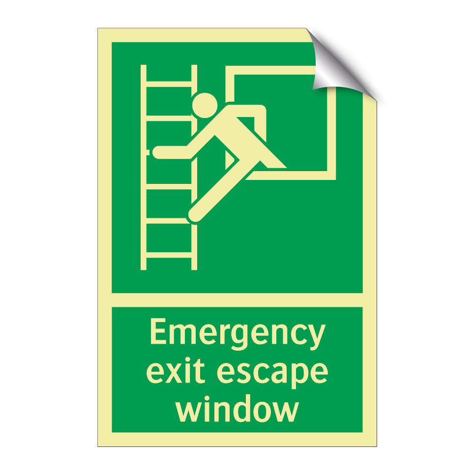 Emergency exit escape window