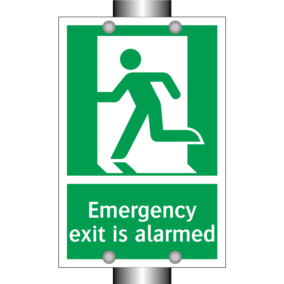 Emergency exit is alarmed