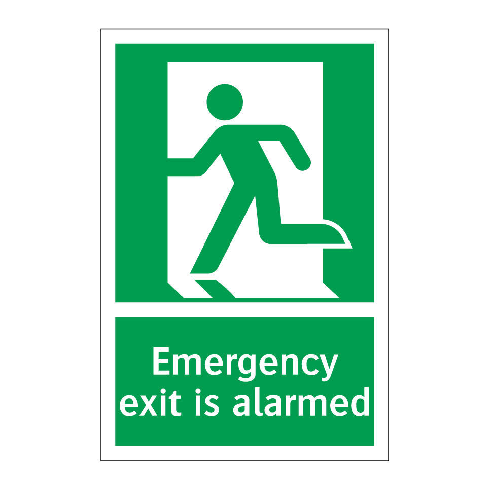 Emergency exit is alarmed