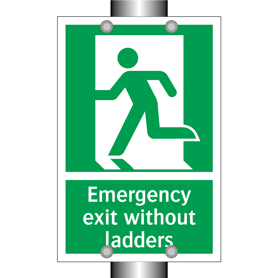 Emergency exit without ladders