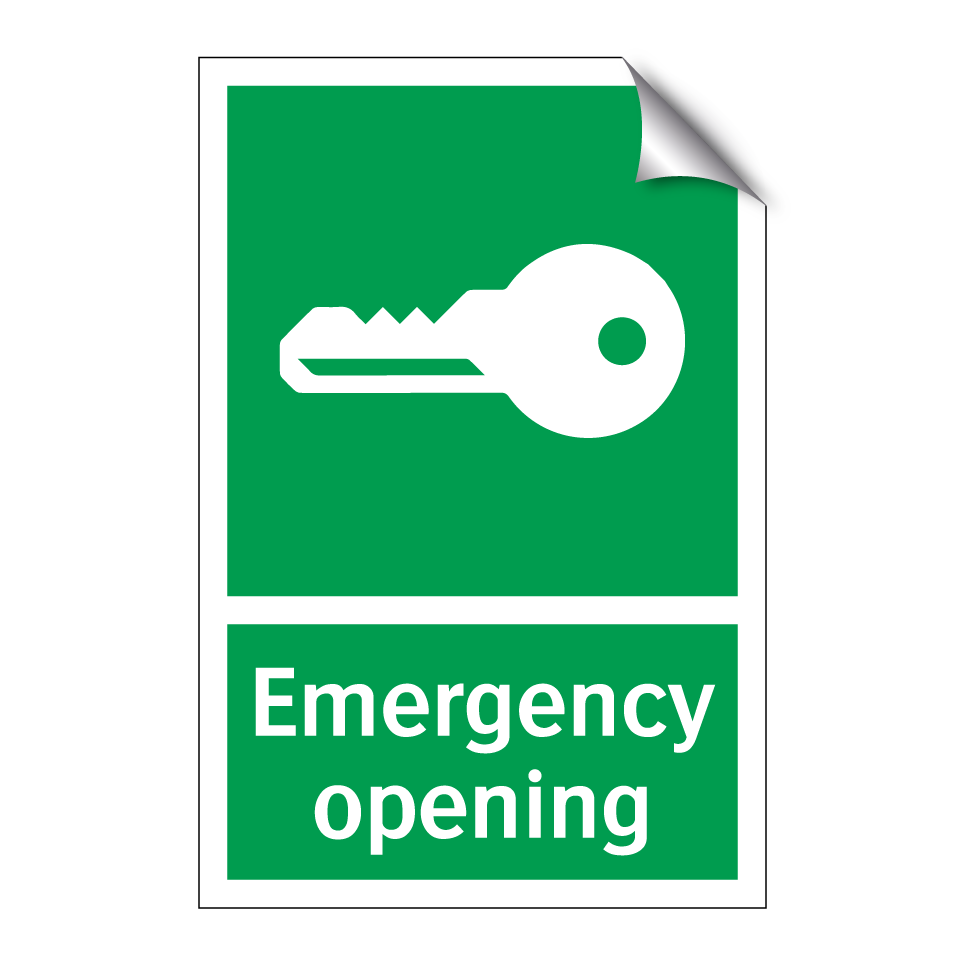 Emergency opening