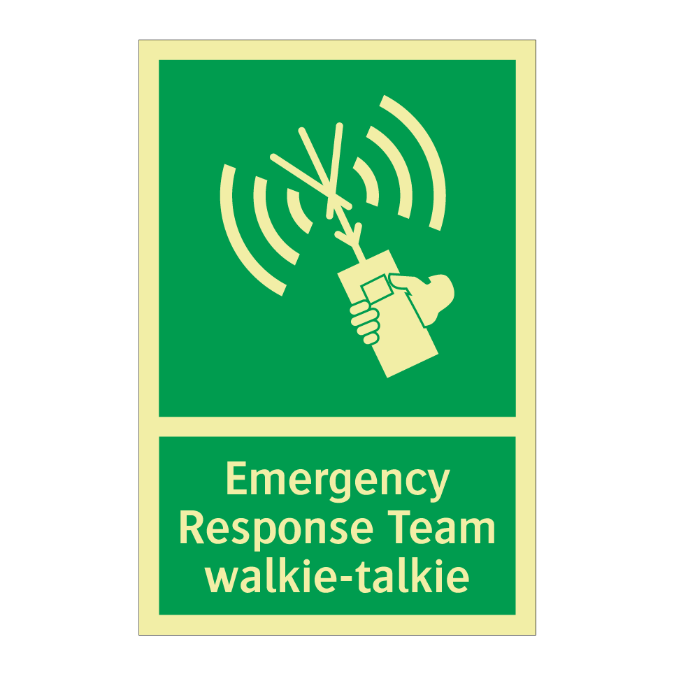 Emergency Response Team walkie-talkie