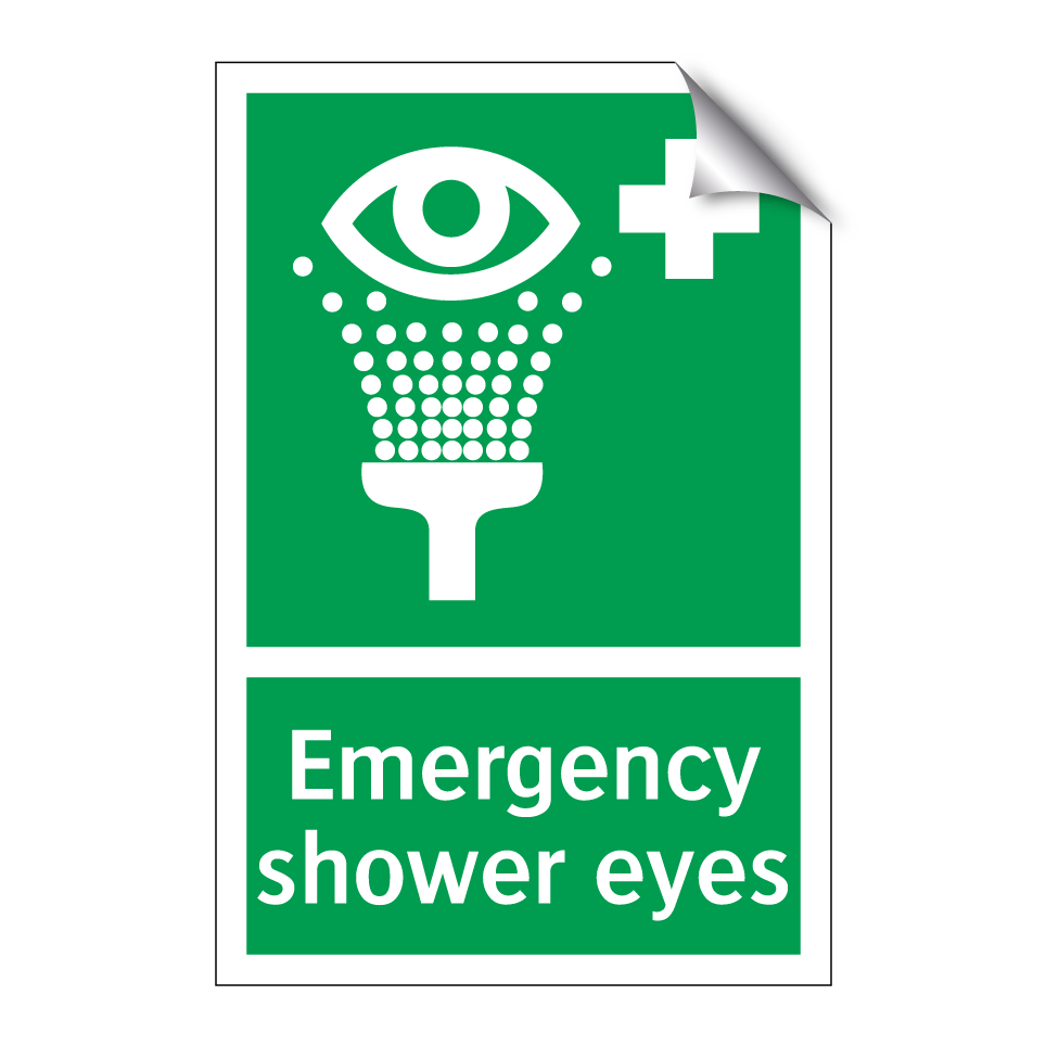 Emergency shower eyes