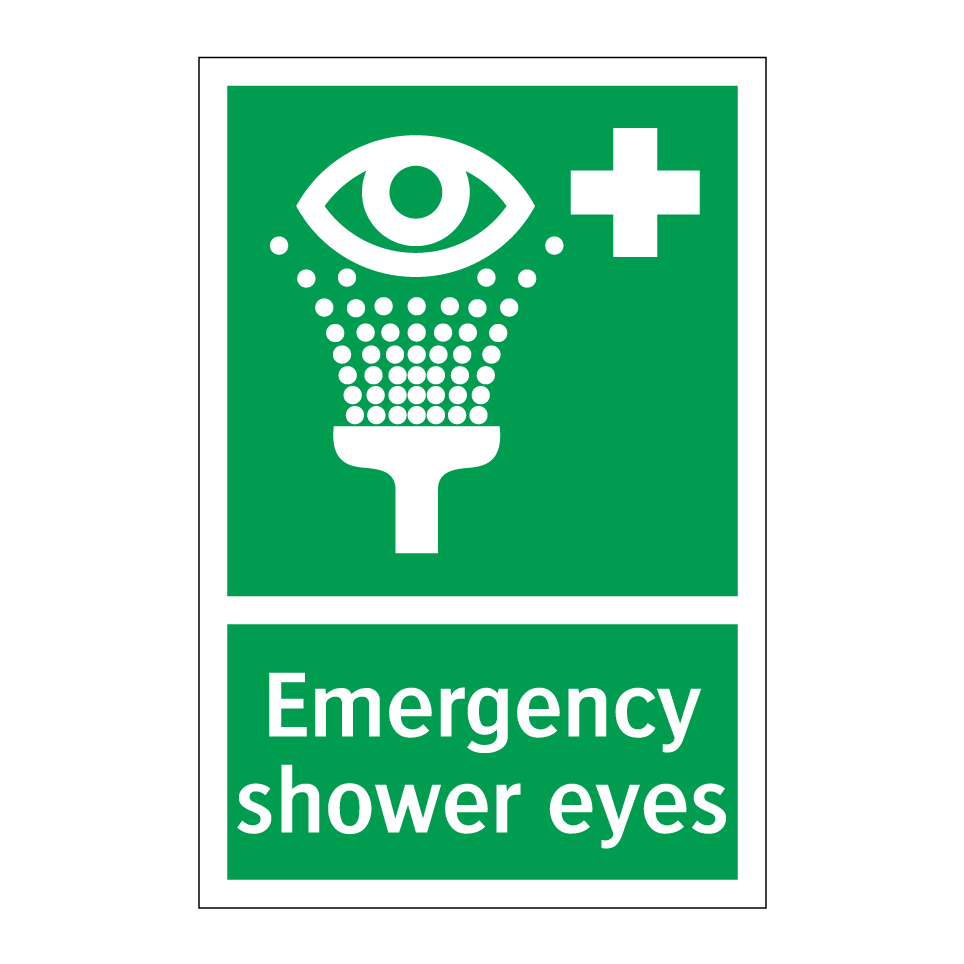 Emergency shower eyes