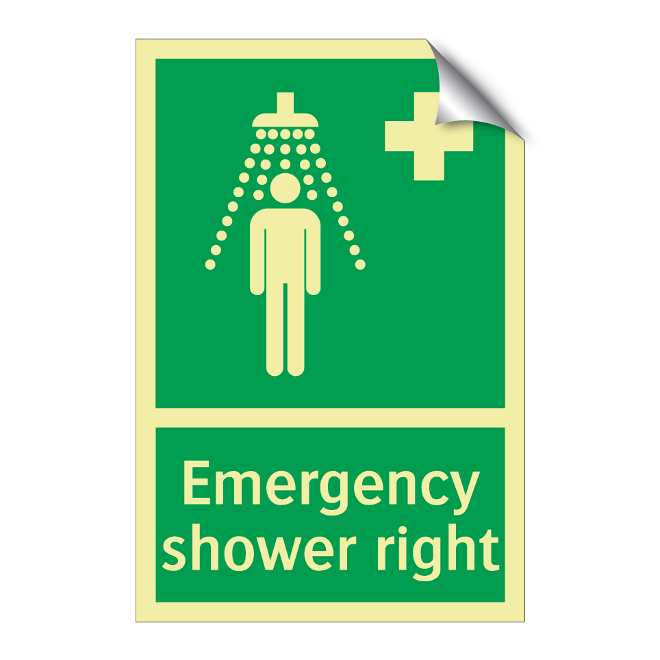 Emergency shower right