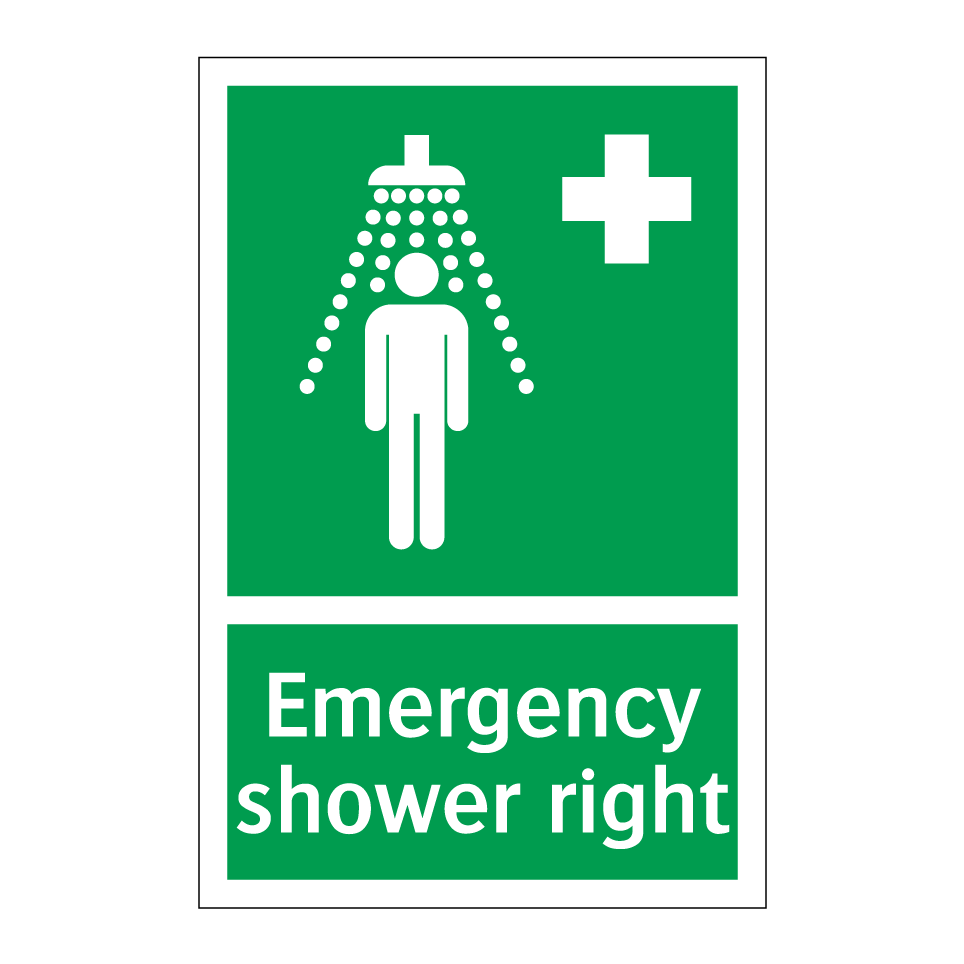 Emergency shower right