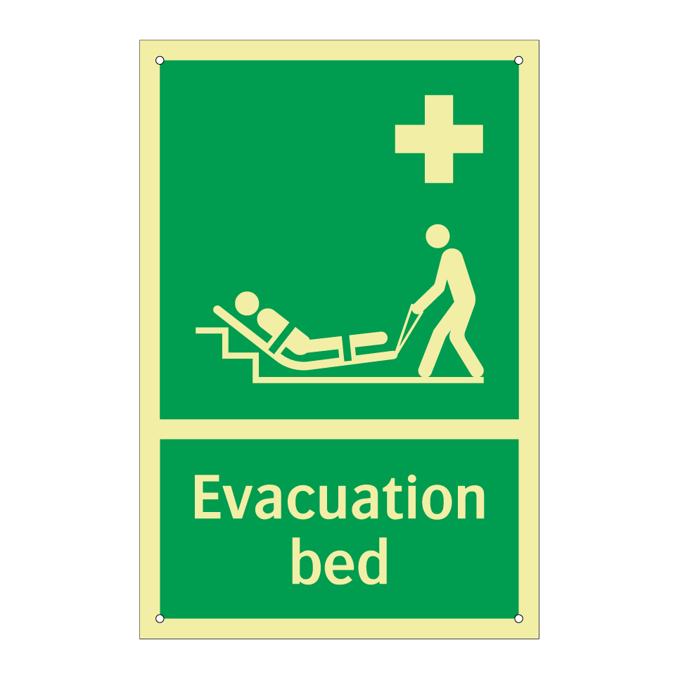 Evacuation bed