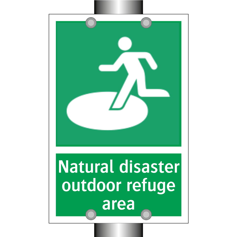 Natural disaster outdoor refuge area