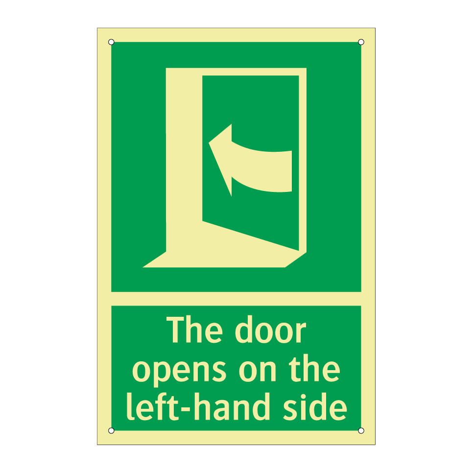 The door opens on the left-hand side