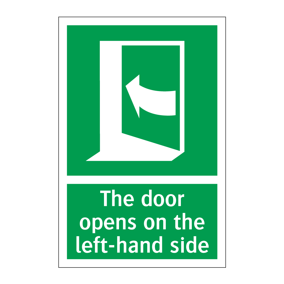 The door opens on the left-hand side