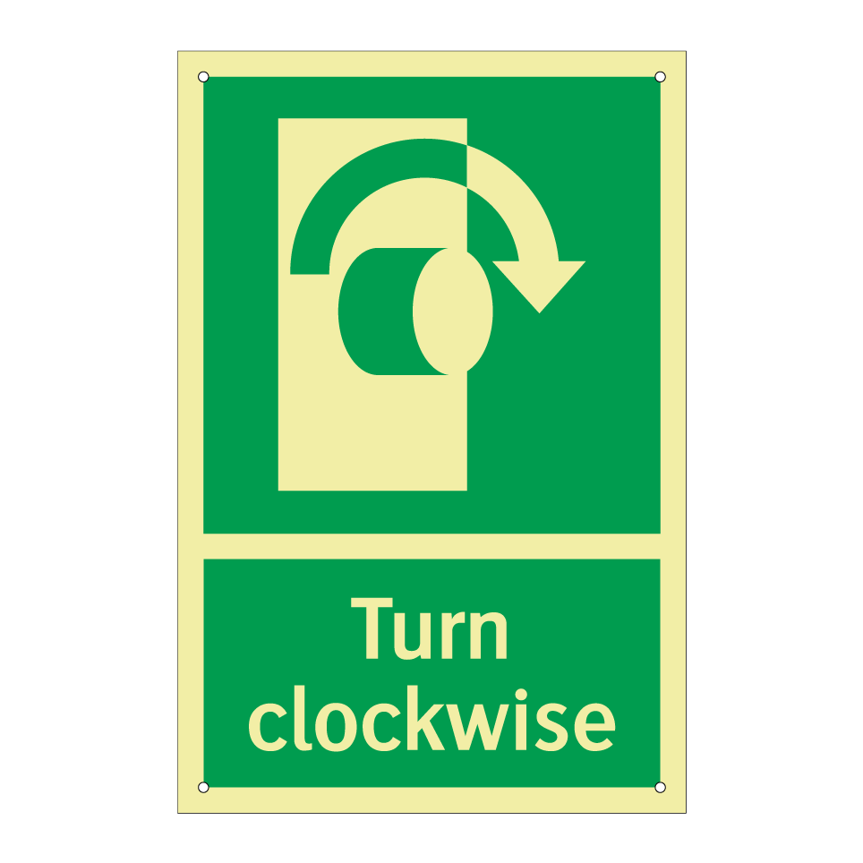 Turn clockwise
