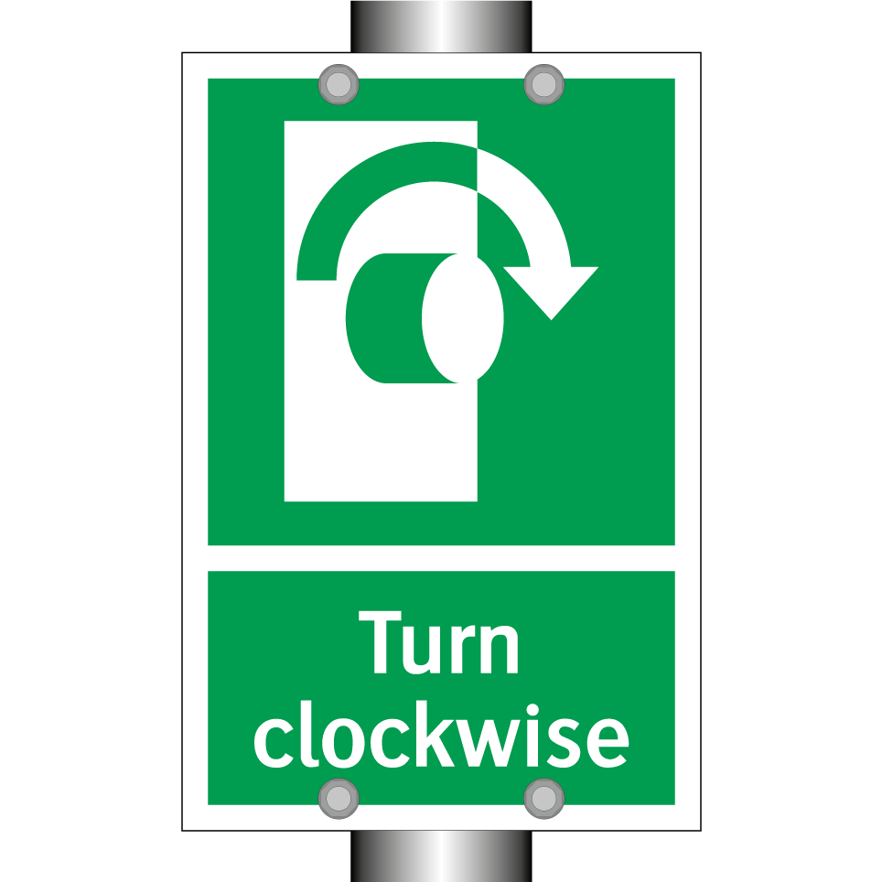 Turn clockwise