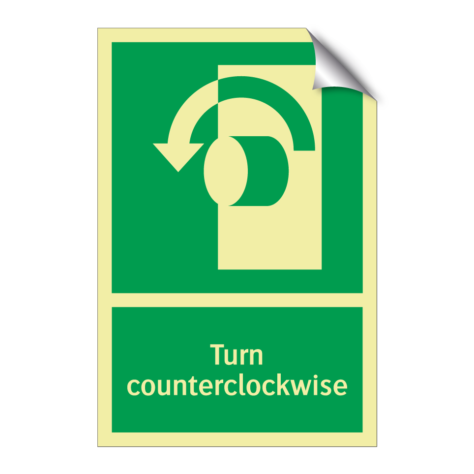 Turn counterclockwise
