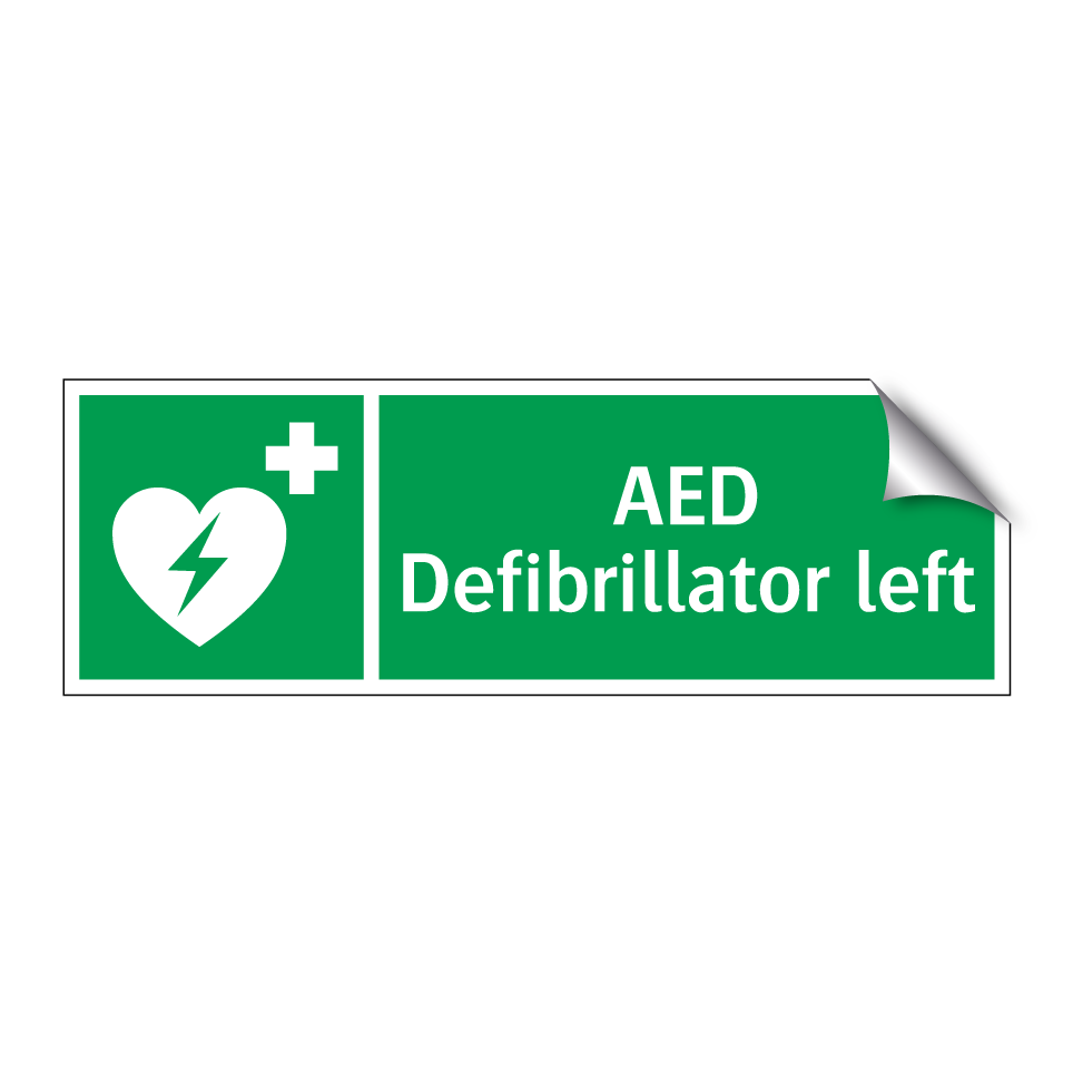 AED Defibrillator left