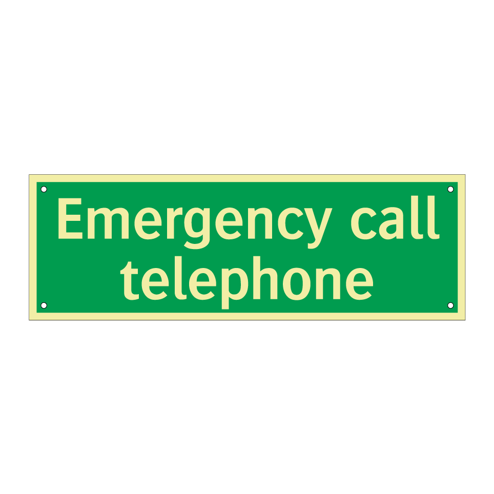 Emergency call telephone