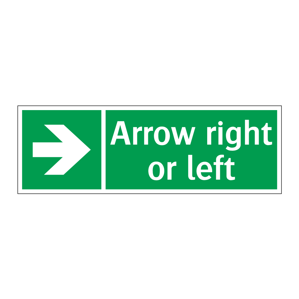 Arrow right or left