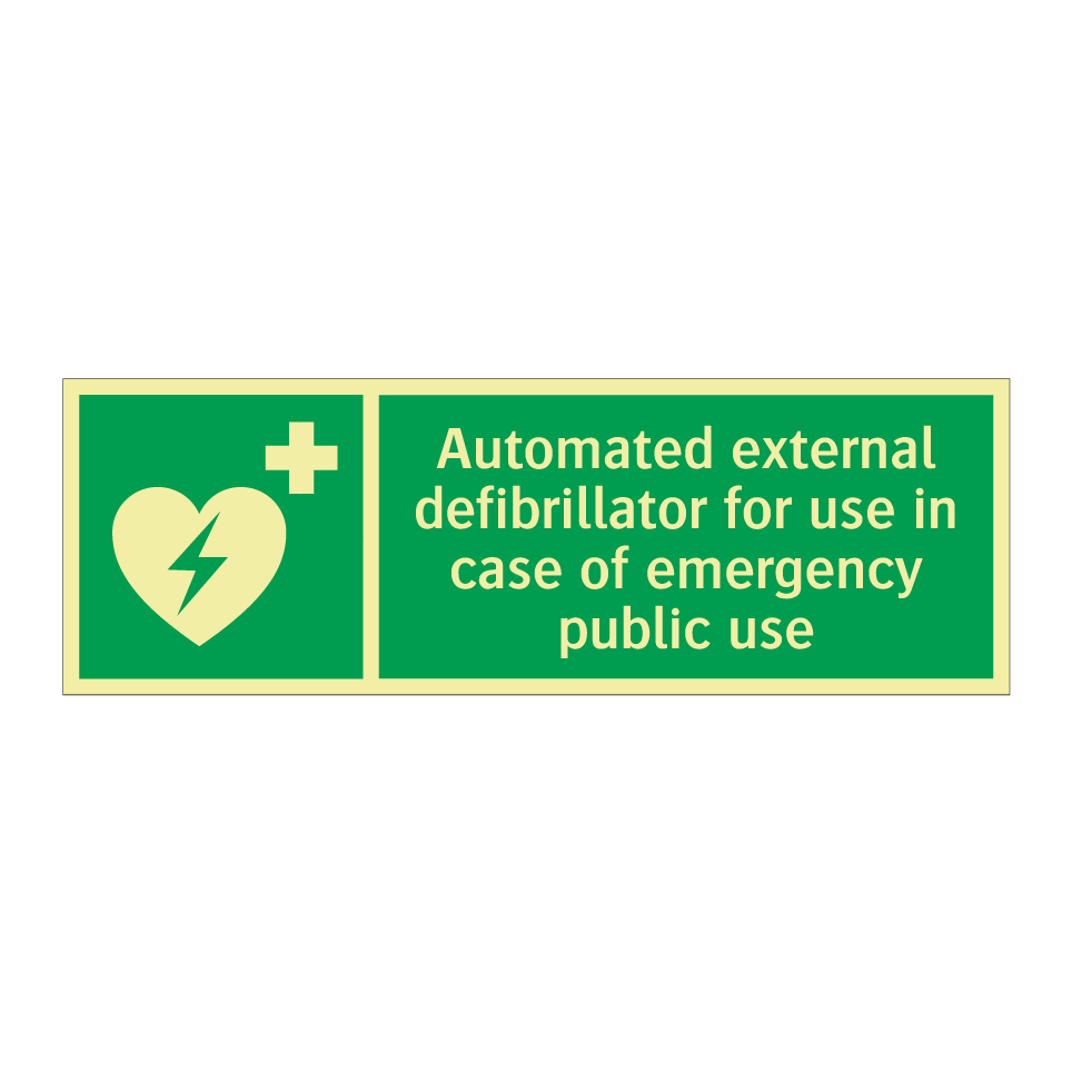 Automated external defibrillator for use in case of emergency public use