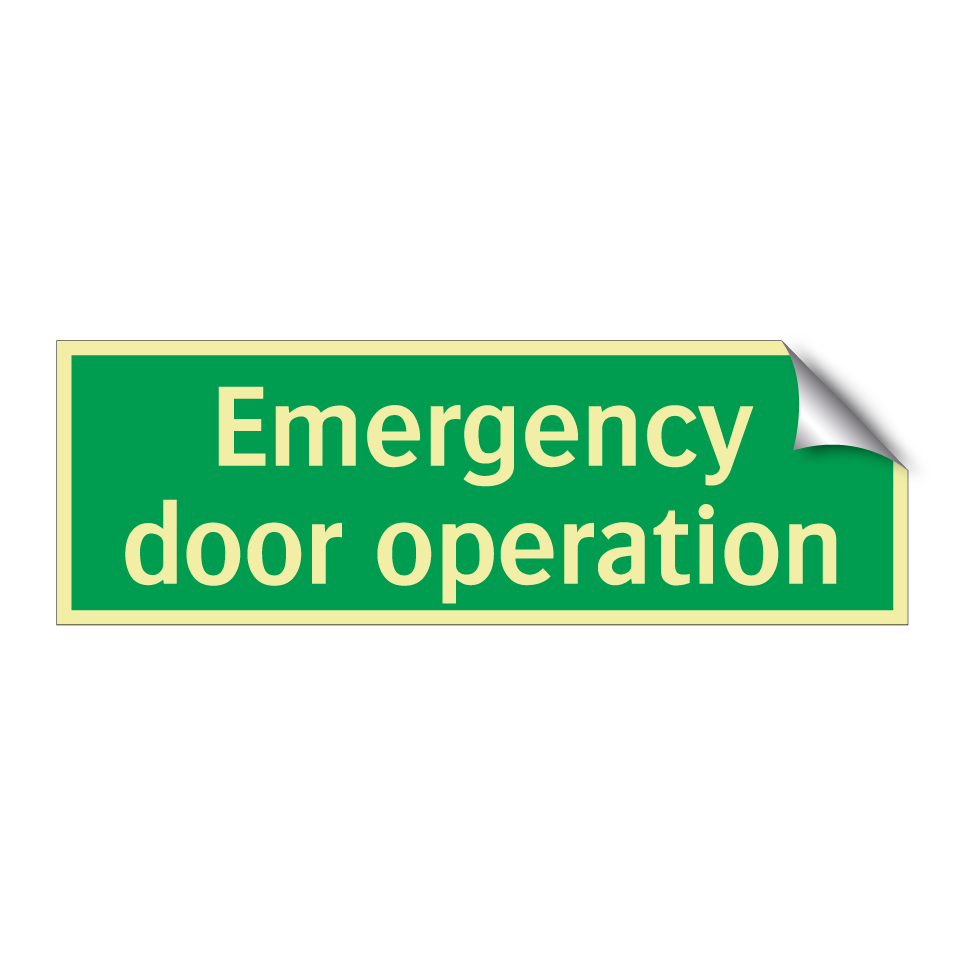 Emergency door operation