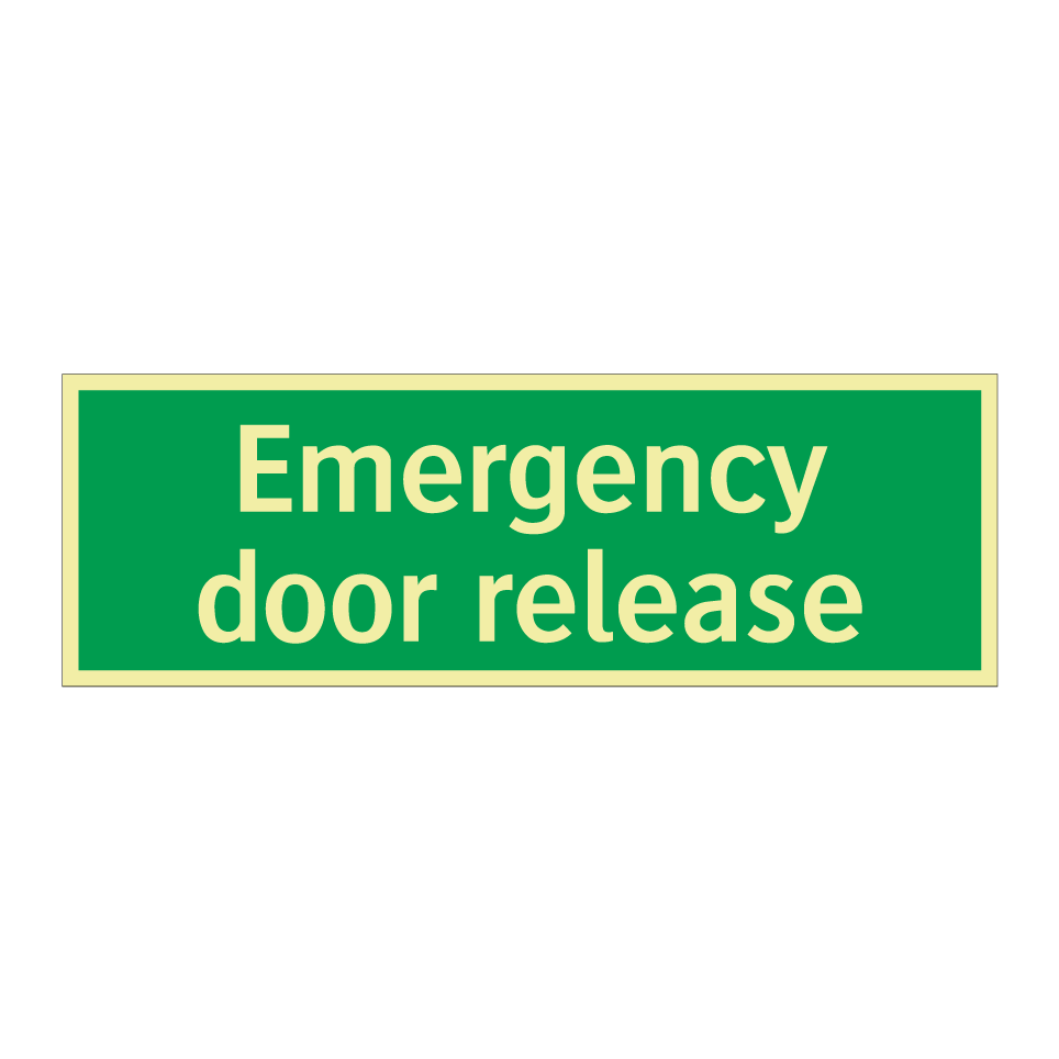 Emergency door release