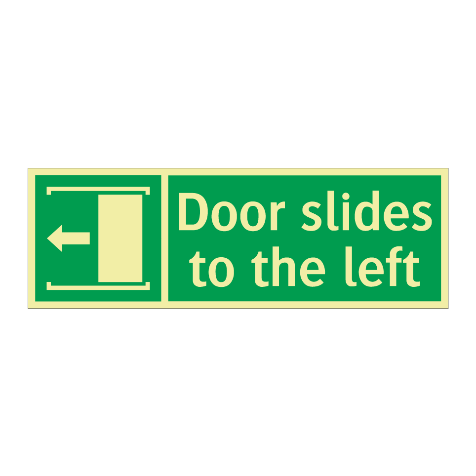 Door slides to the left