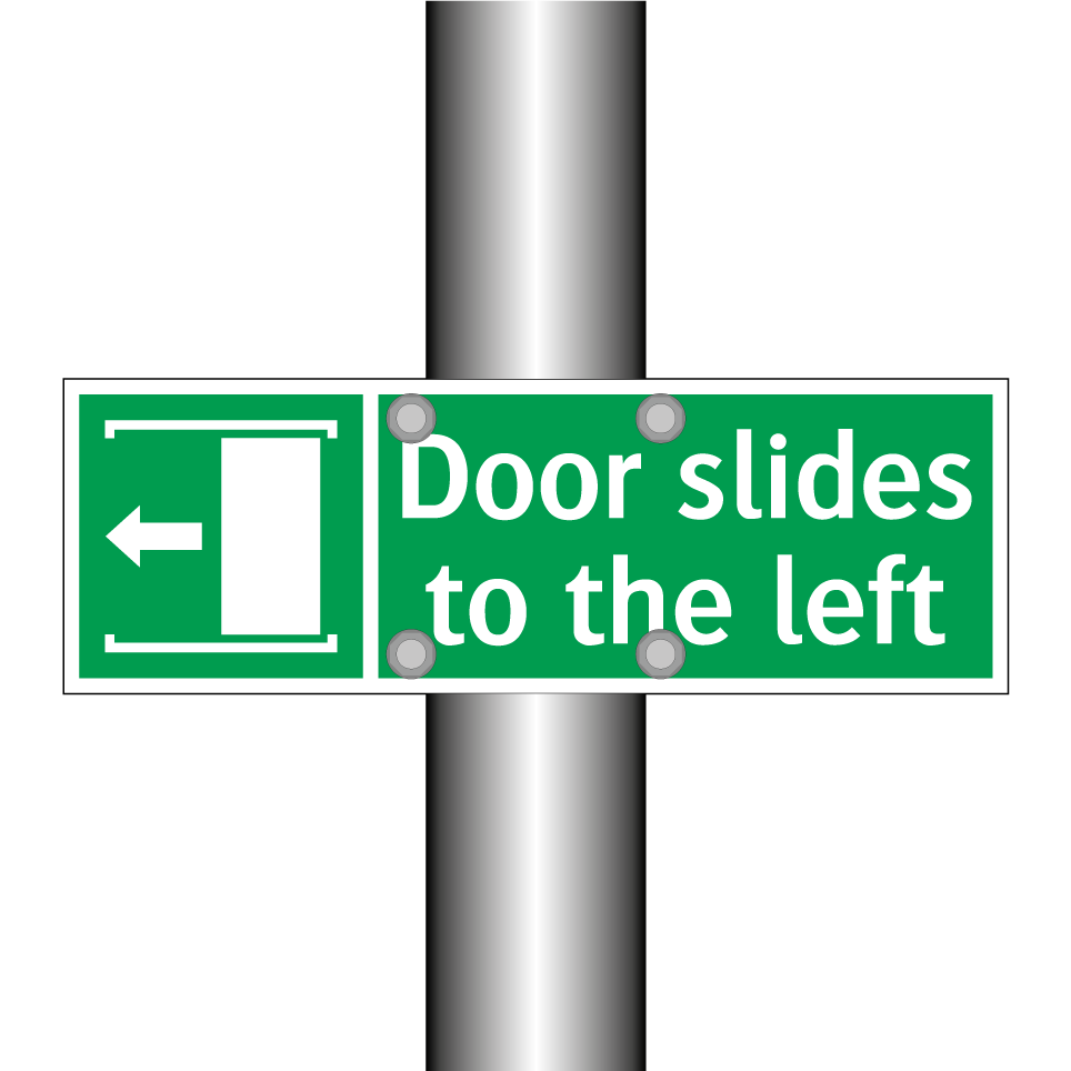Door slides to the left