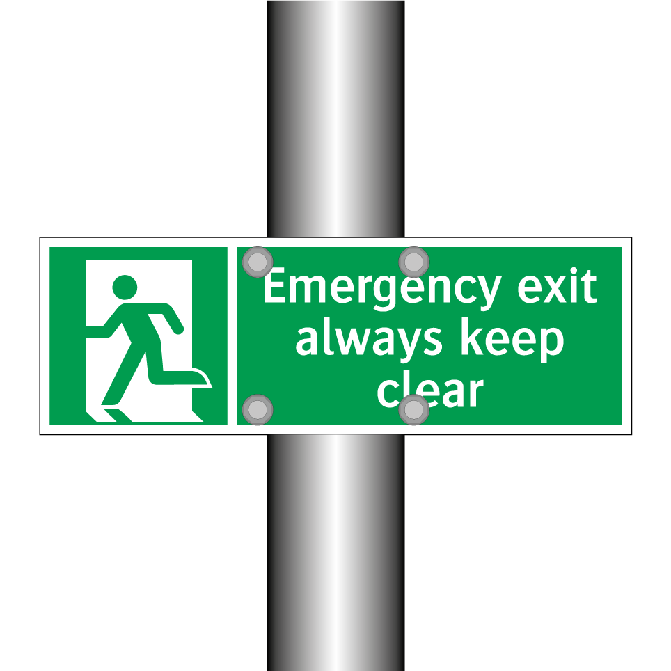 Emergency exit always keep clear