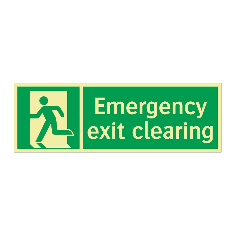 Emergency exit clearing
