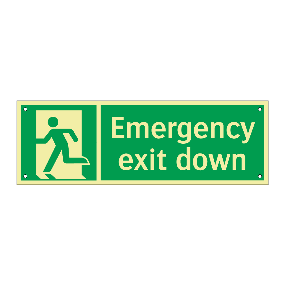 Emergency exit down