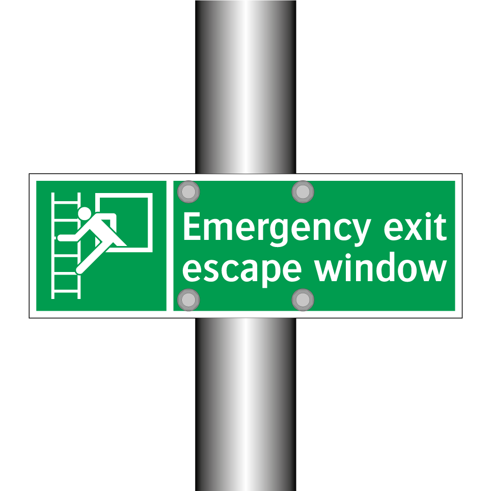 Emergency exit escape window