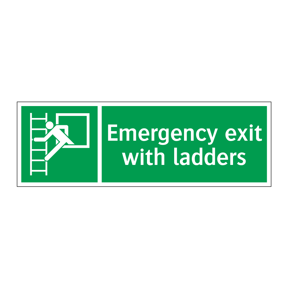 Emergency exit with ladders
