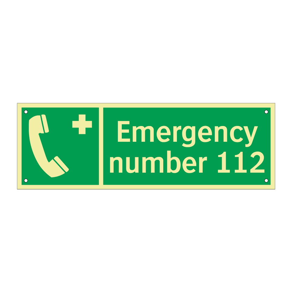Emergency number 112