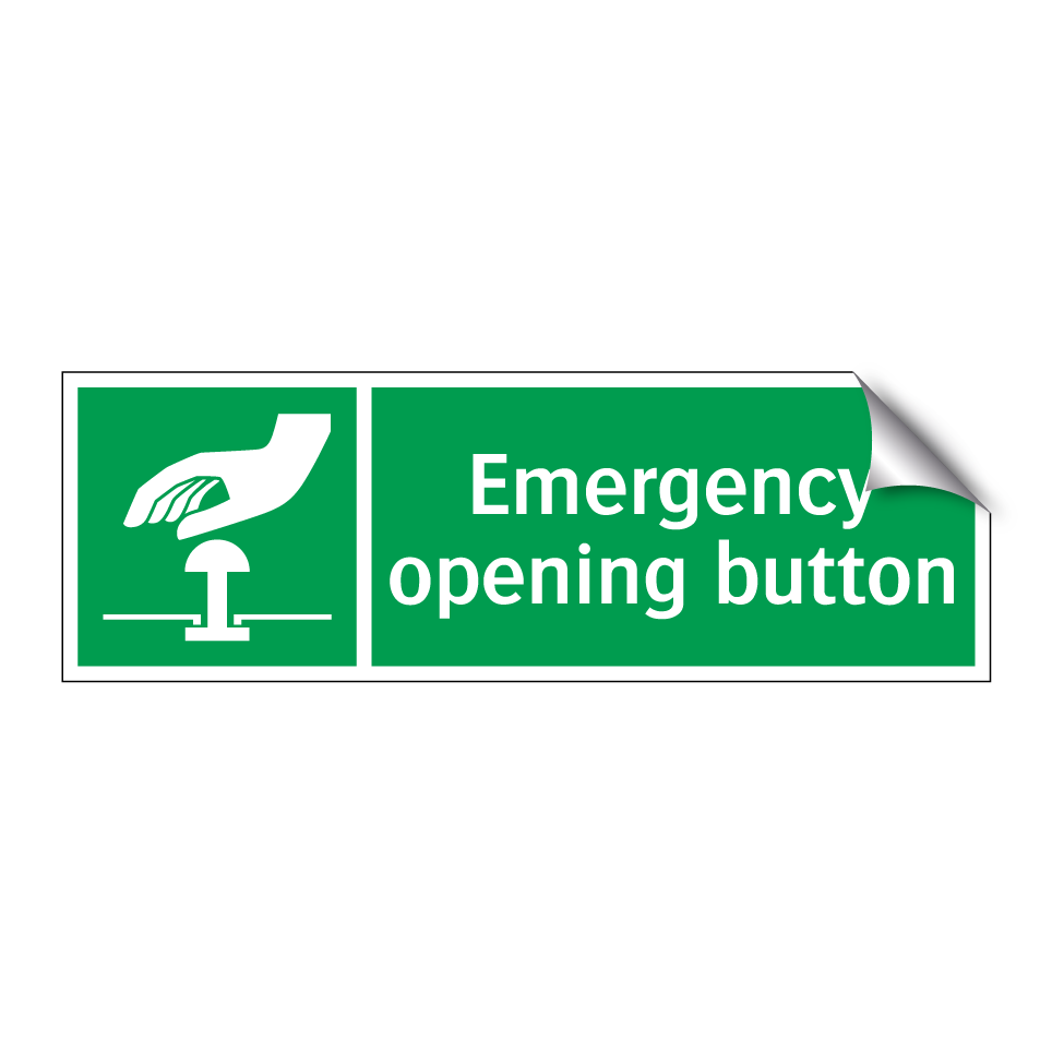 Emergency opening button