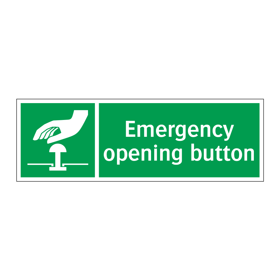 Emergency opening button