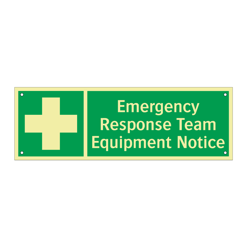 Emergency Response Team Equipment Notice