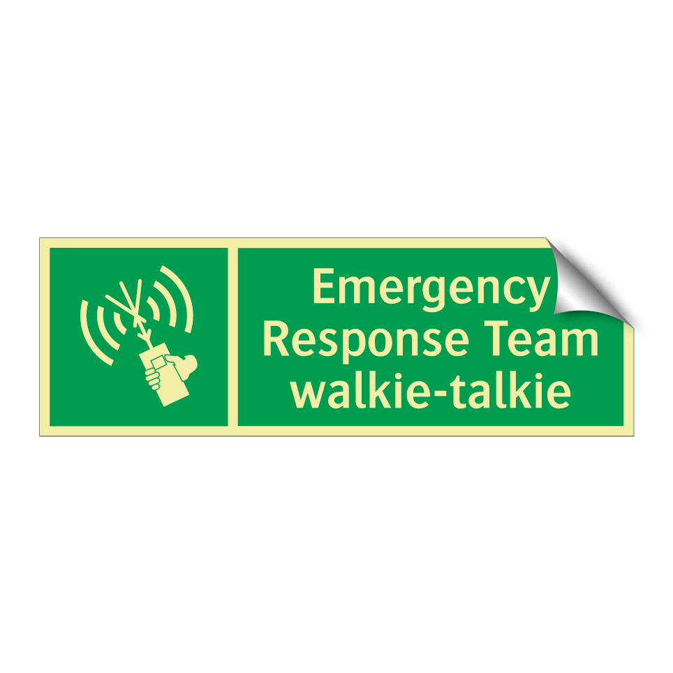 Emergency Response Team walkie-talkie