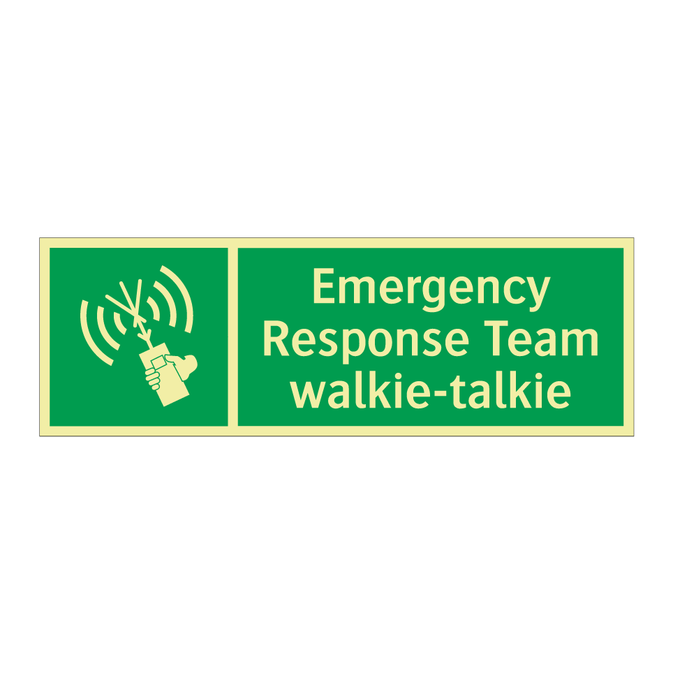 Emergency Response Team walkie-talkie