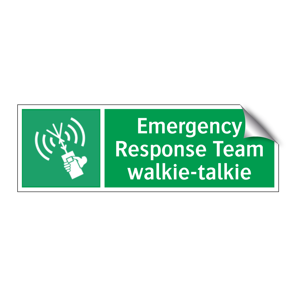 Emergency Response Team walkie-talkie