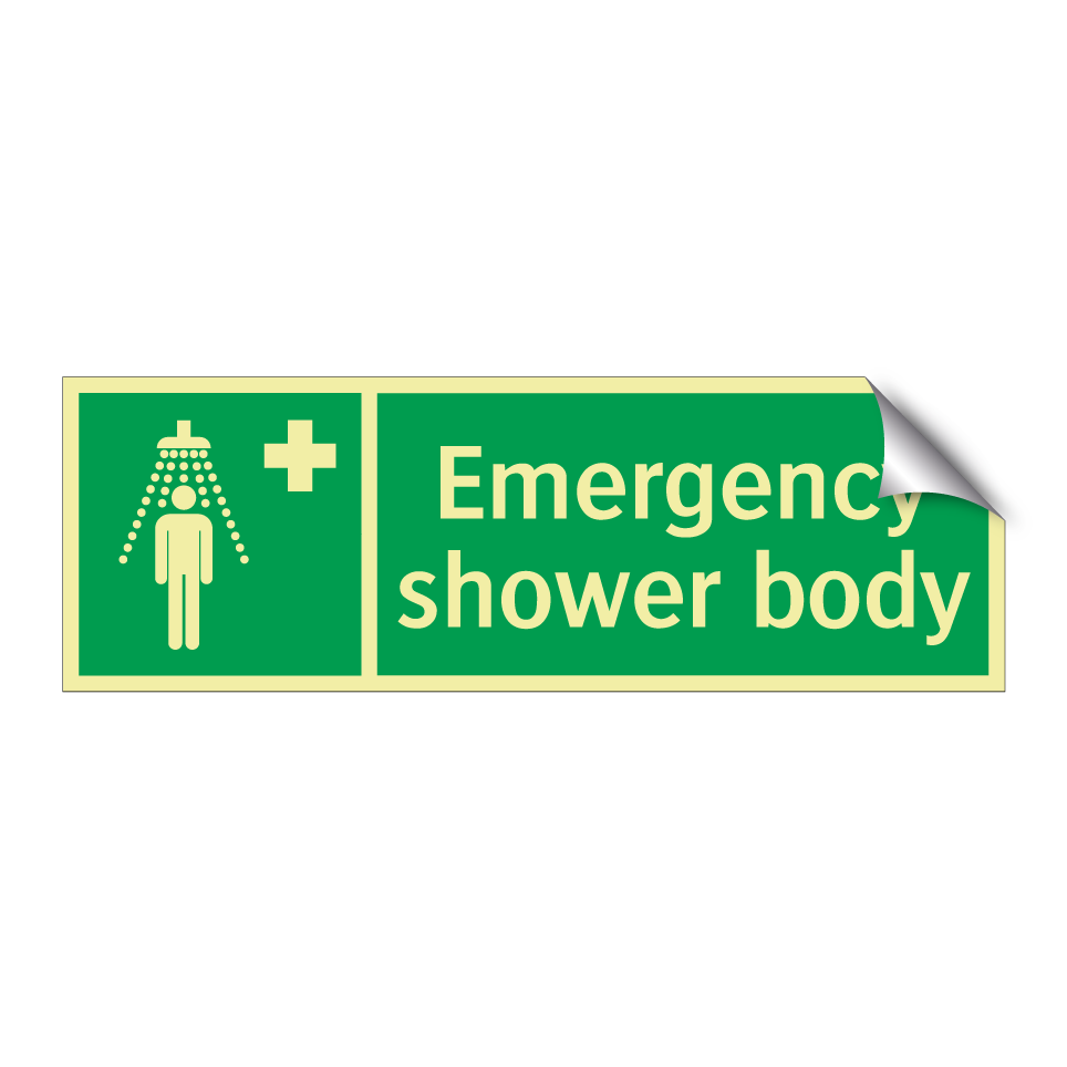 Emergency shower body