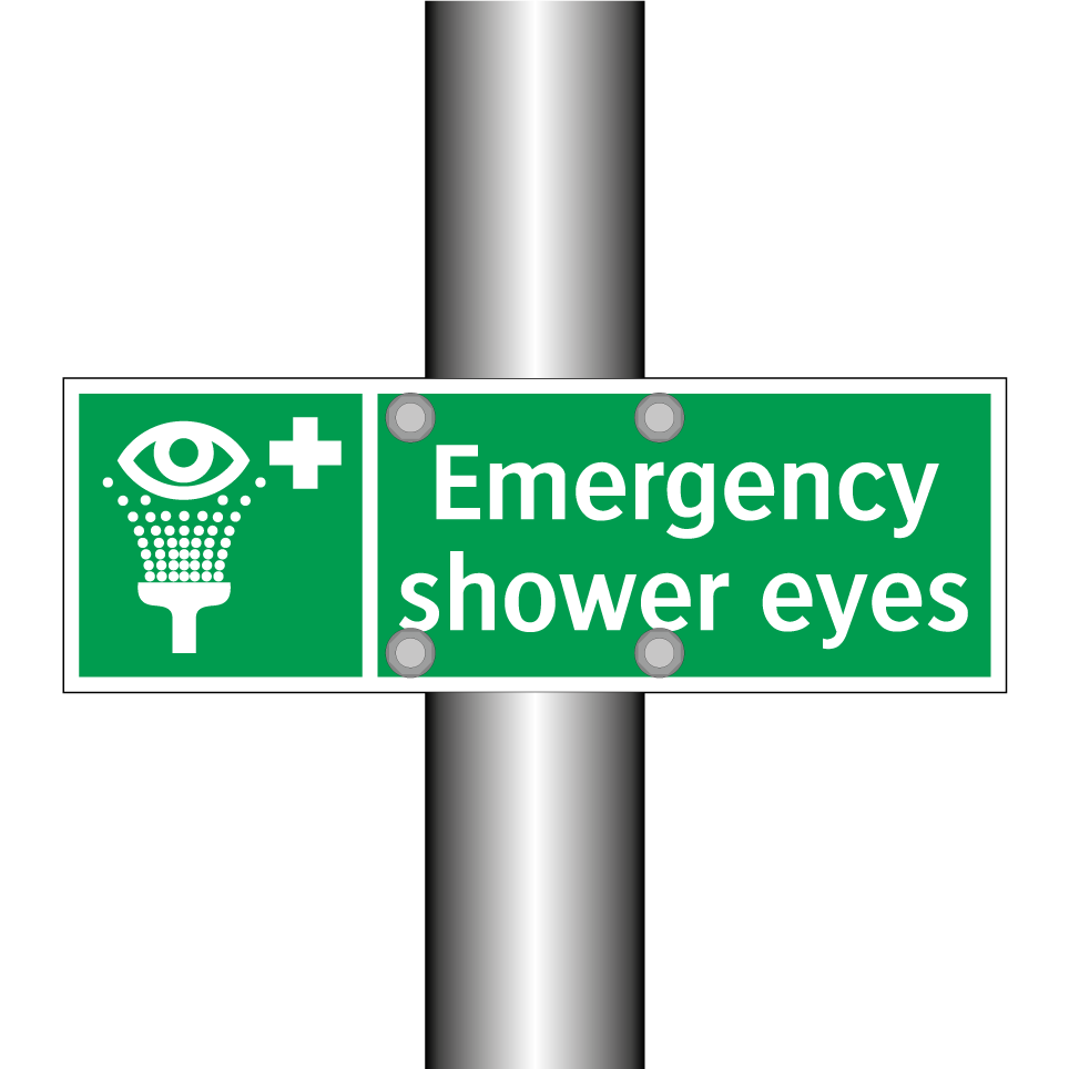 Emergency shower eyes