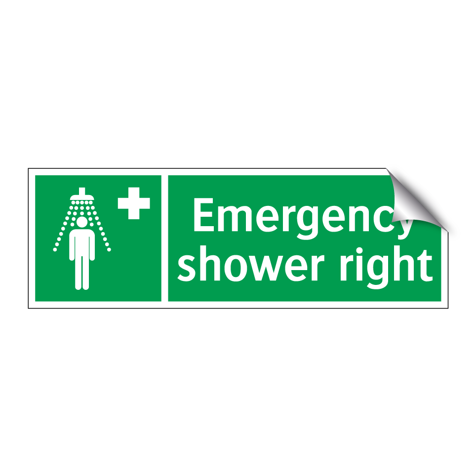 Emergency shower right